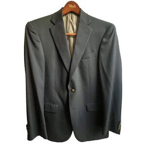 Mens Blazer Suit Jacket Sport Coat | Navy Blue | 40R | Hart Schaffer Marx